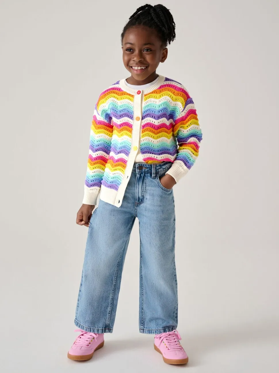 Little Bird by Jools Oliver 100% katoenen vest met golvende strepen