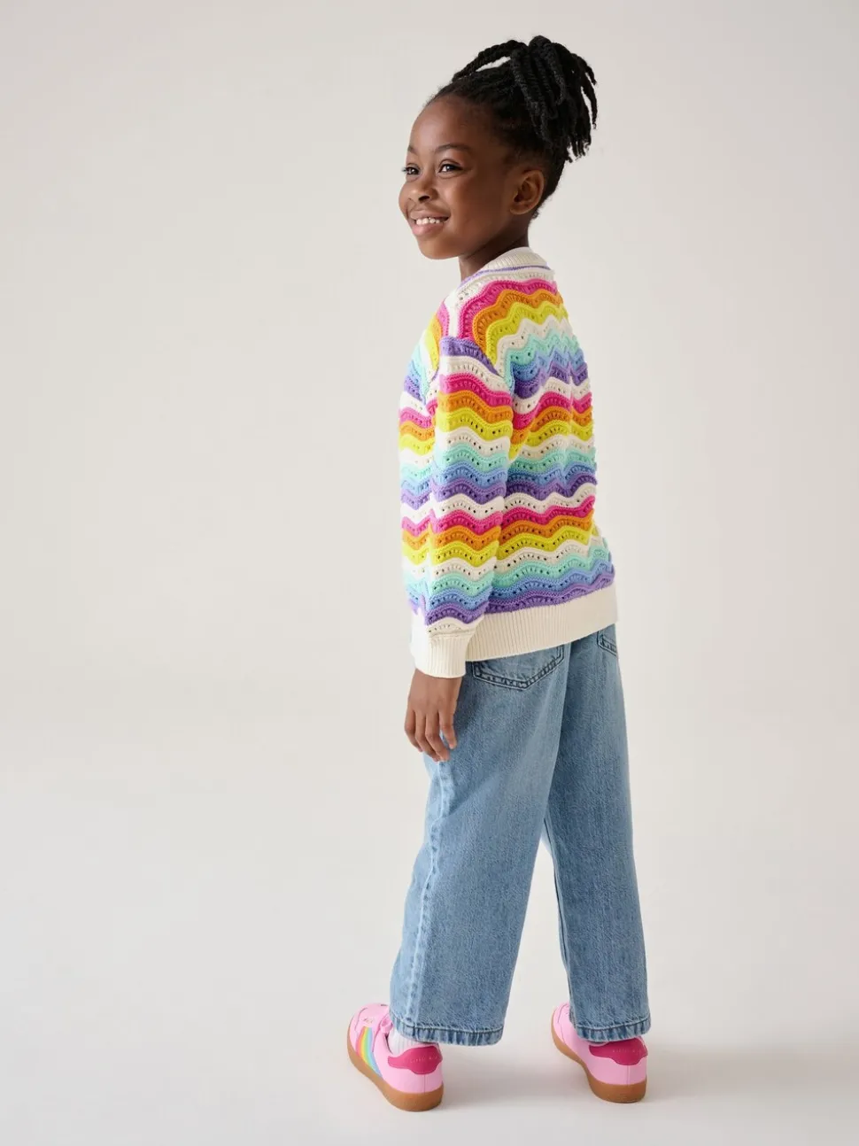 Little Bird by Jools Oliver 100% katoenen vest met golvende strepen