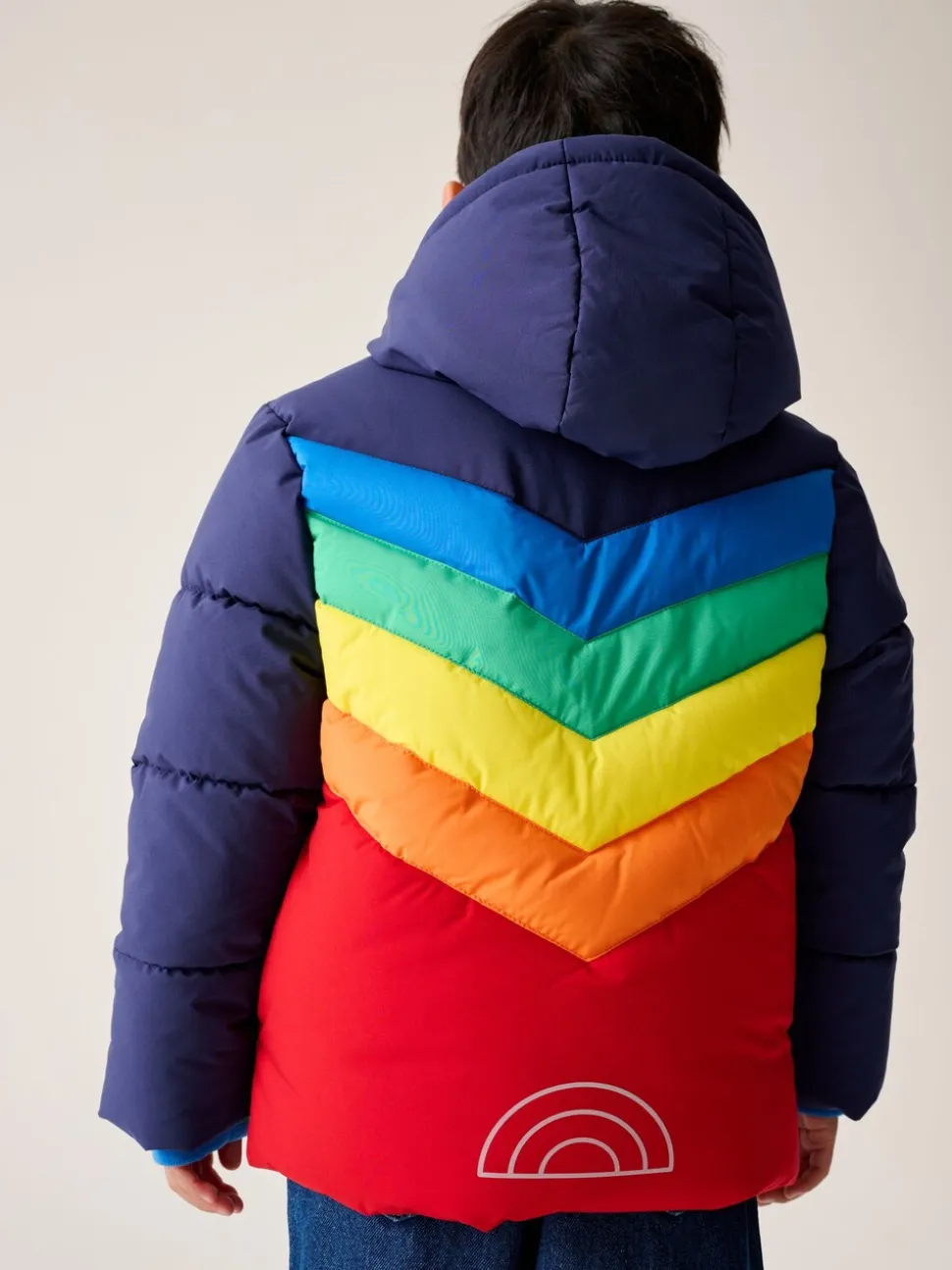 Little Bird by Jools Oliver Heldere Chevron Regenbestendige Gevoerde jas