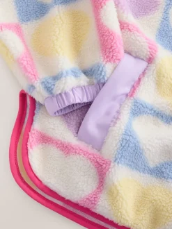Little Bird by Jools Oliver Heart Colourblock Borg Fleece