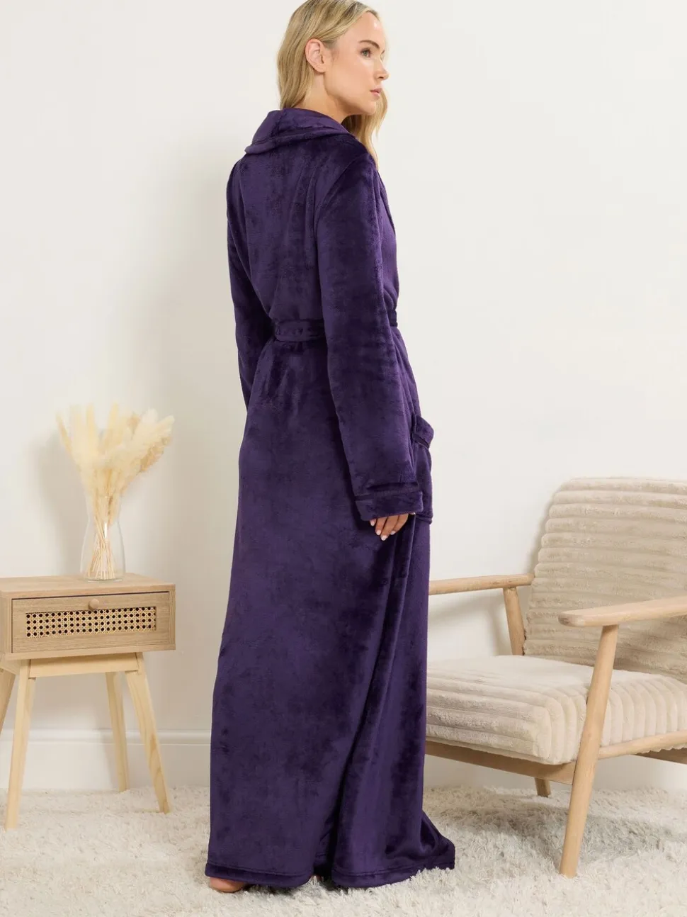 Long Tall Sally Ribbon Shawl Maxi Robe