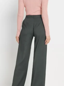 Long Tall Sally Wide Leg Belted Trousers