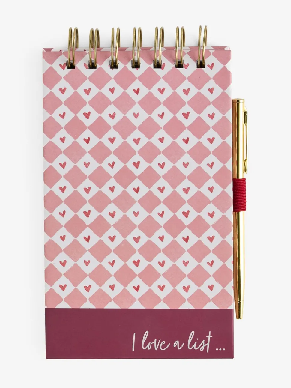 Love Heart List Pad and Pen