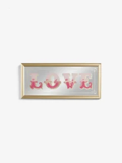Love Mirror Slogan Wall Art