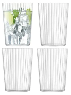 LSA International Gio Line Tumbler 560ml Set van 4