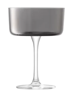 LSA International Set of 2 Lunar Champagne and Cocktail Glasses 230ml