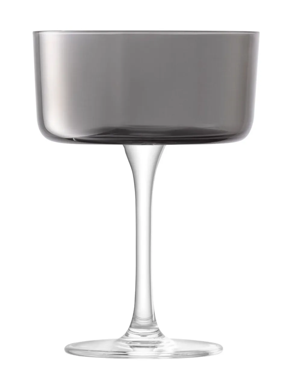 LSA International Set of 2 Lunar Champagne and Cocktail Glasses 230ml