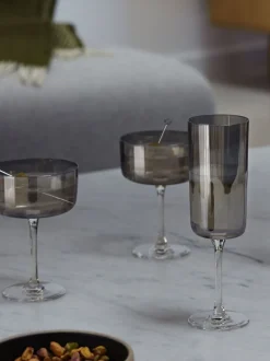LSA International Set of 2 Lunar Champagne Flutes 210ml