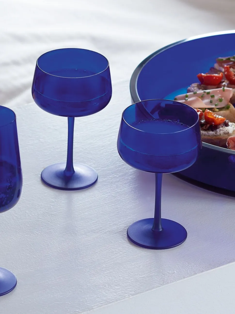 LSA International Set of 2 Arc Contrast Saucer/Cocktail Glasses 250ml