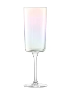 LSA International Set of 2 Iridescence Champagne Flutes 210ml
