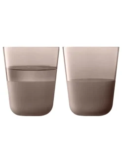 LSA International set van 2 Arc Contrast bekers van 380ml