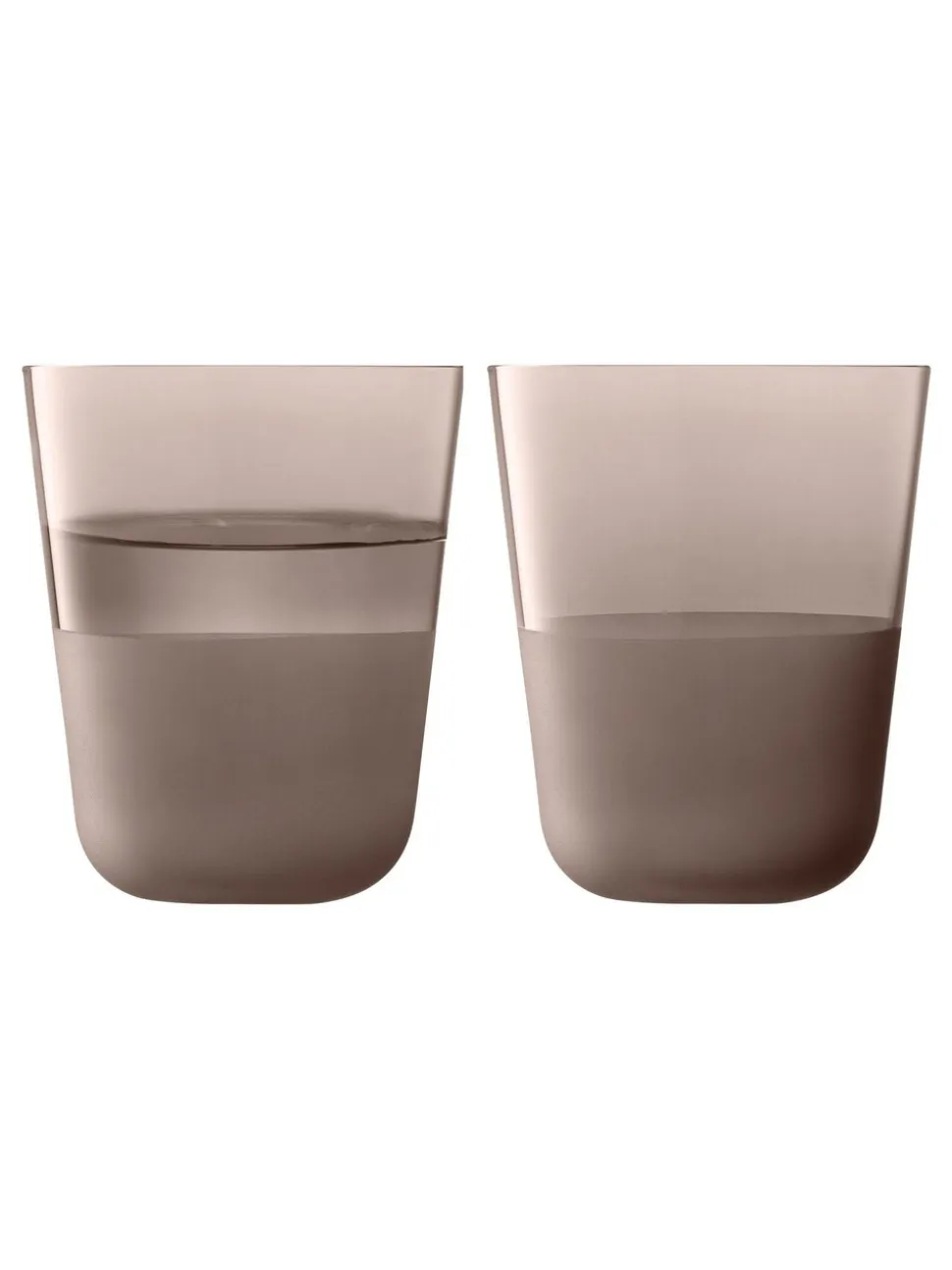 LSA International set van 2 Arc Contrast bekers van 380ml