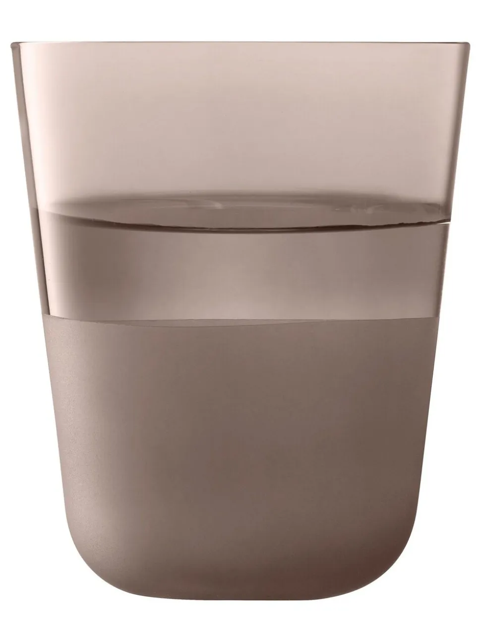 LSA International set van 2 Arc Contrast bekers van 380ml