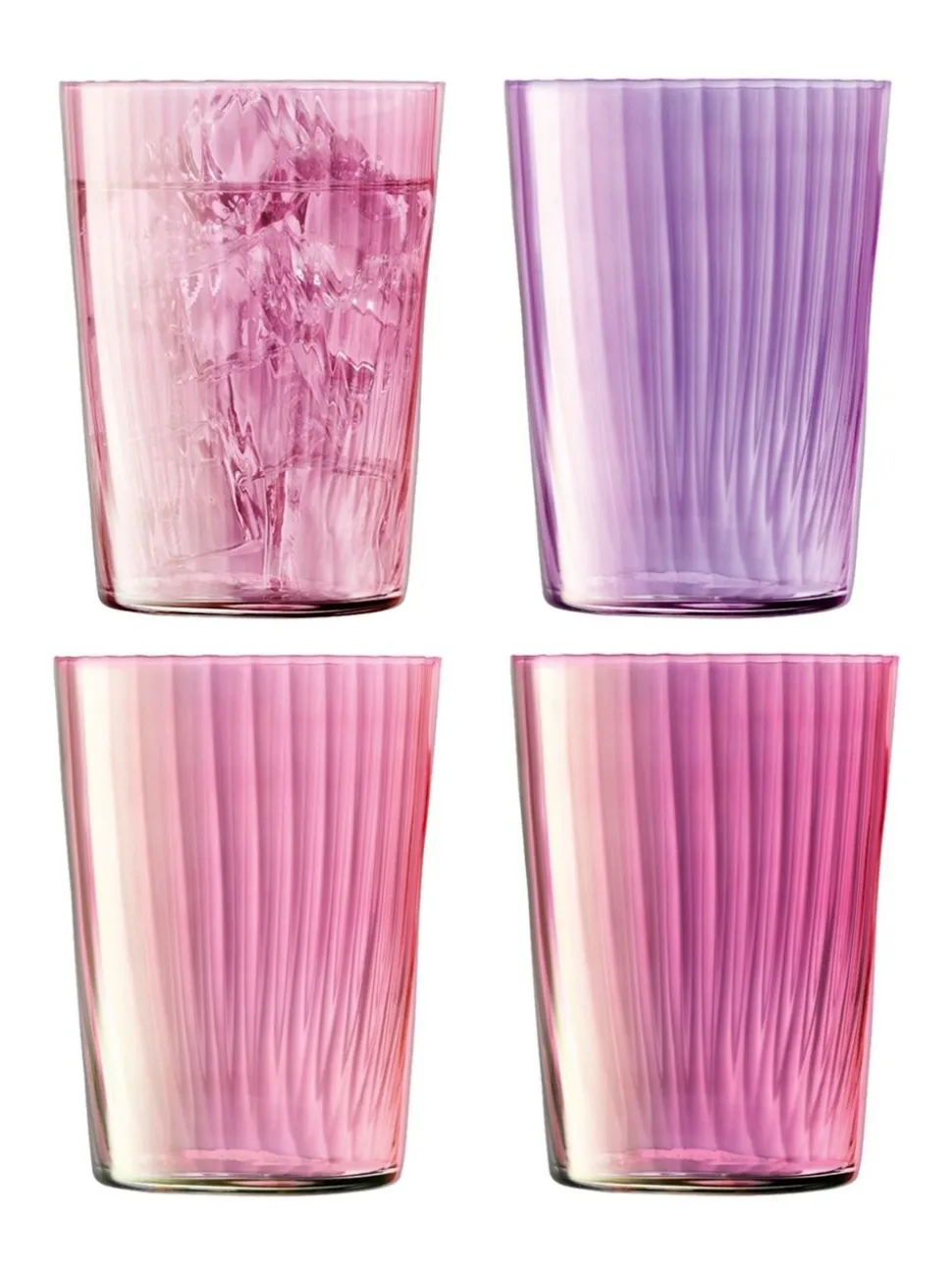 LSA International set van 4 Gems drinkglazen 560ml