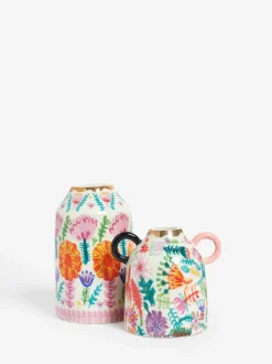 Lucy Tiffney Set of 2 Ceramic Mini Vases