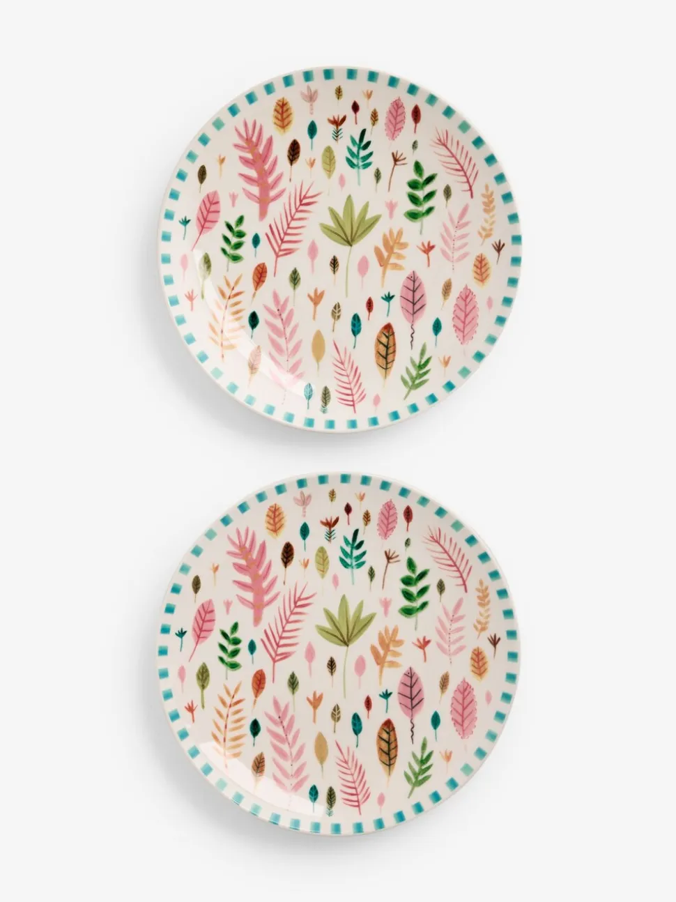 Lucy Tiffney Set of 4 Leaves Side Plates