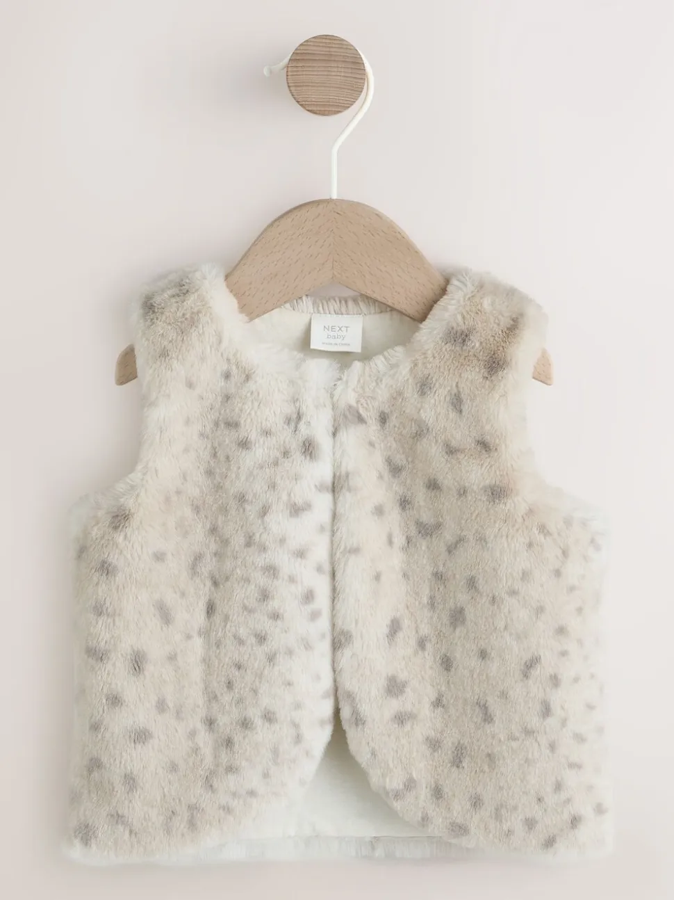 Luipaard - Babybodywarmer met print van imitatiebont (0mnd -3jr)
