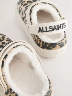 Luipaard - smALLSAINTS Print Borg Lined Clog Slippers
