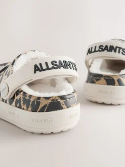 Luipaard - smALLSAINTS Print Borg Lined Clog Slippers
