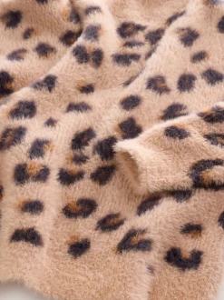 Luipaardprint - Fluffy trui (3 - 16 jr)