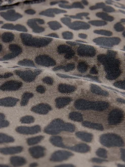 Luipaardprint - Oversized denim overhemd