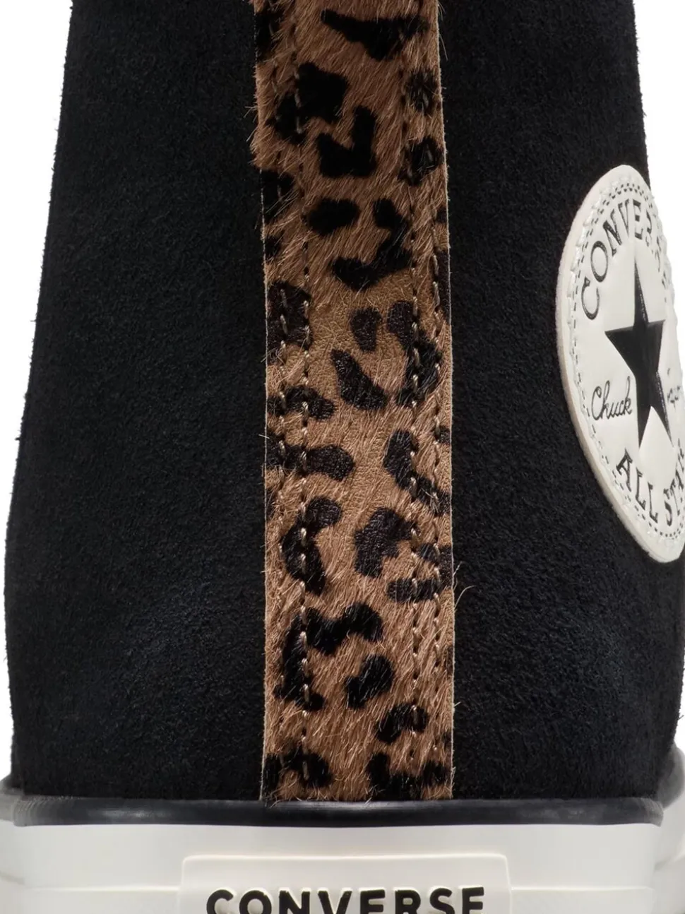 Luipaardprint zwart - Converse Chuck Taylor Suede All Over High Trainers