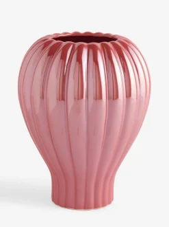 Lustre Ribbed Vase