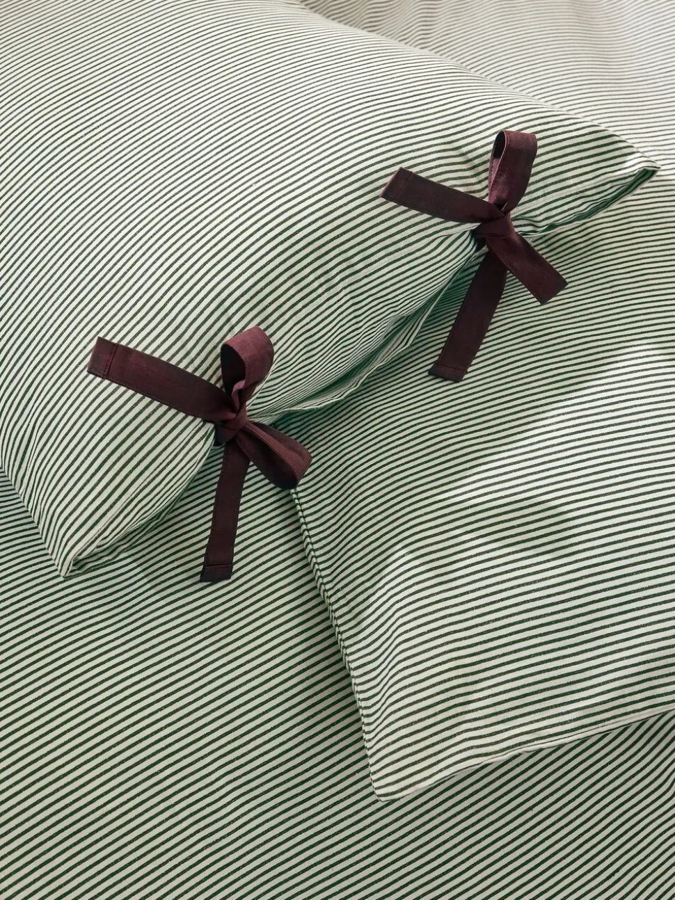 MADE.COM Ansel Stripe 100% Cotton Duvet Cover and Pillowcase Set