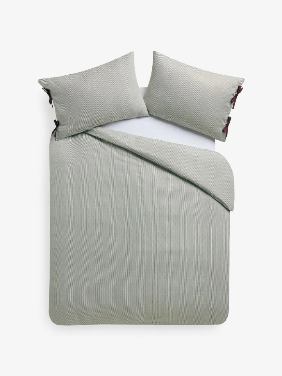 MADE.COM Ansel Stripe 100% Cotton Duvet Cover and Pillowcase Set