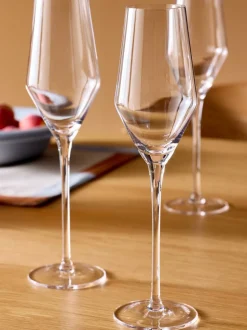 MADE.COM Set van 4 Velma Kristallen Champagneflutes