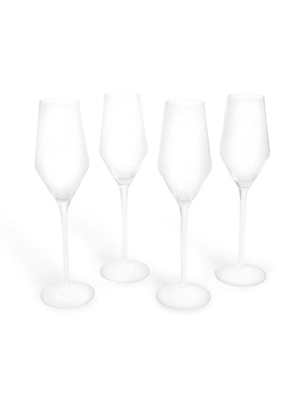 MADE.COM Set van 4 Velma Kristallen Champagneflutes