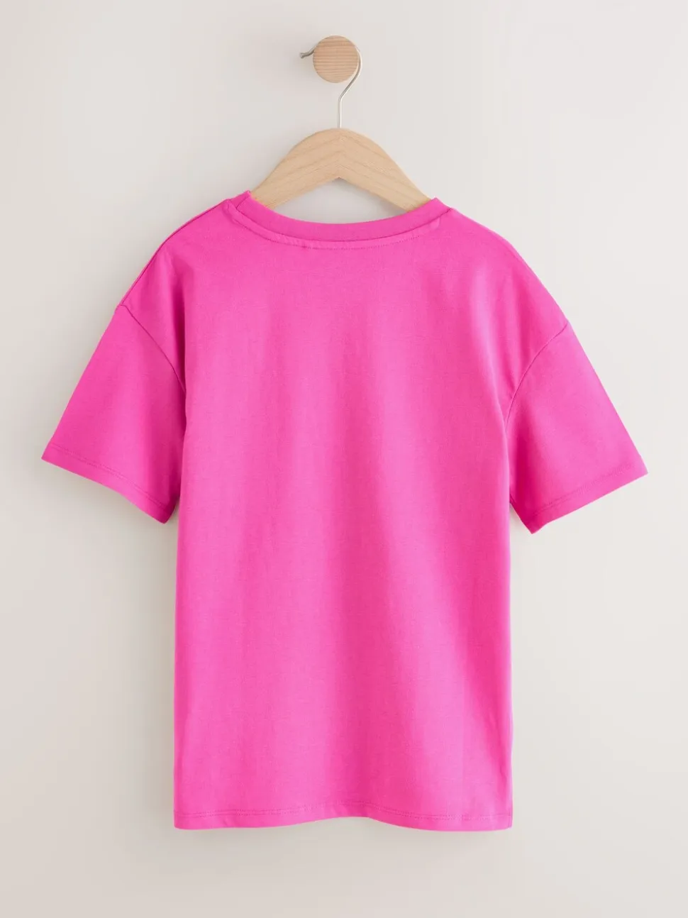 Magenta-roze - Oversized T-shirt (3-16 jr)