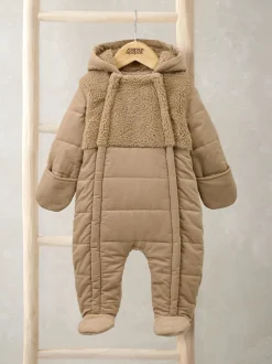 Mamas & Papas Gewatteerde Corduroy en Borg Kinderwagenpak met 3D Oren