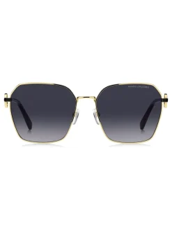 Marc Jacobs Square Gold Sunglasses
