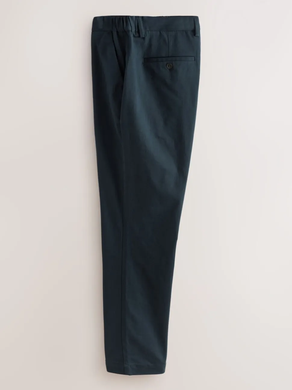 Marineblauw - Aansluitend - Slim-fit katoenen TENCEL™ lyocell blend chino's met comfortabele tailleband.