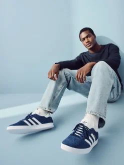 Marineblauw - adidas Originals - Gazelle sneakers