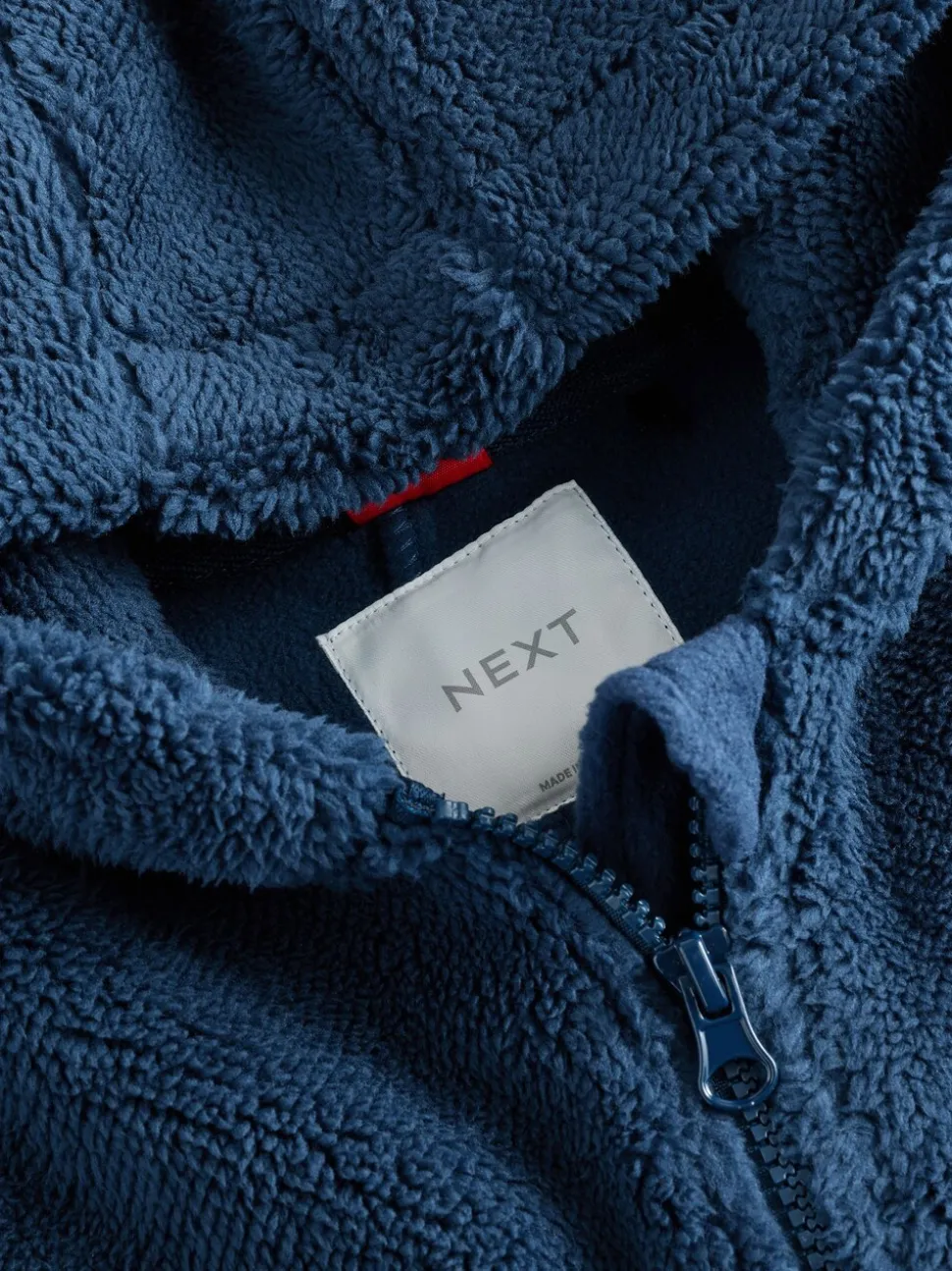 Marineblauw - All-in-ones fleece pyjama (3-16jr)