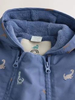 Marineblauw - Baby all-in-one van nylon met capuchon (0mnd -2jaar)