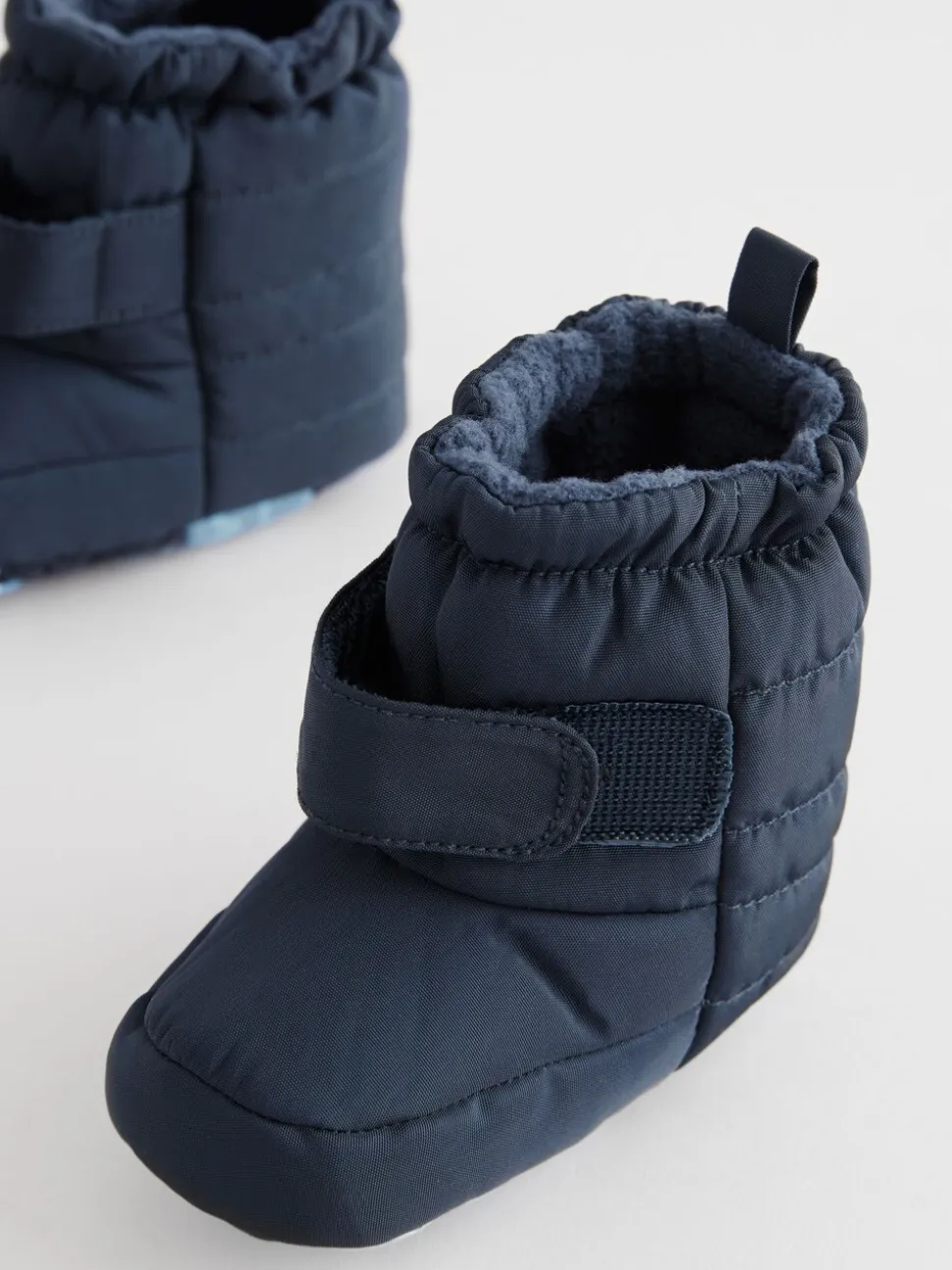 Marineblauw - Baby-sneeuwlaarzen met klittenbandsluiting (0-2mnd)