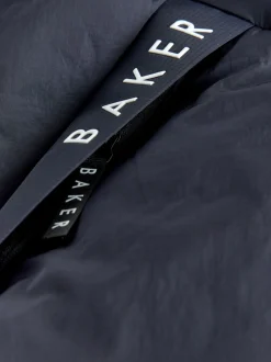 Marineblauw - Baker by Ted Baker Regenbestendig Gevoerd jack