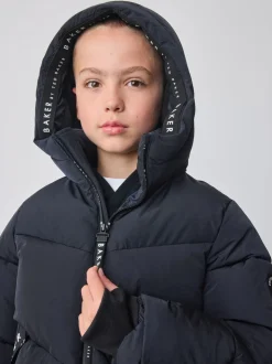 Marineblauw - Baker by Ted Baker Regenbestendig Gevoerd jack