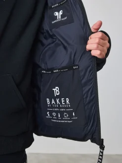 Marineblauw - Baker by Ted Baker Regenbestendig Gevoerd jack
