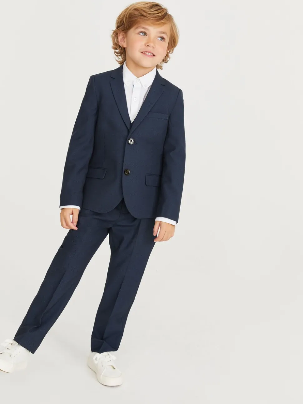Marineblauw - Baker By Ted Baker kostuumjasje