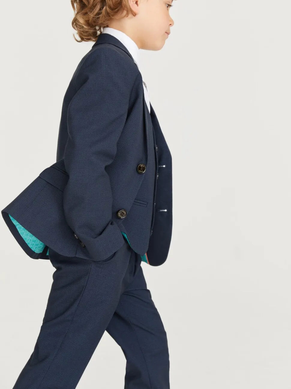 Marineblauw - Baker By Ted Baker kostuumjasje