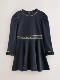 Marineblauw - Baker by Ted Baker - Ponté jurk