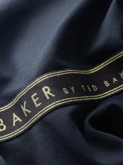 Marineblauw - Baker by Ted Baker - Ponté jurk