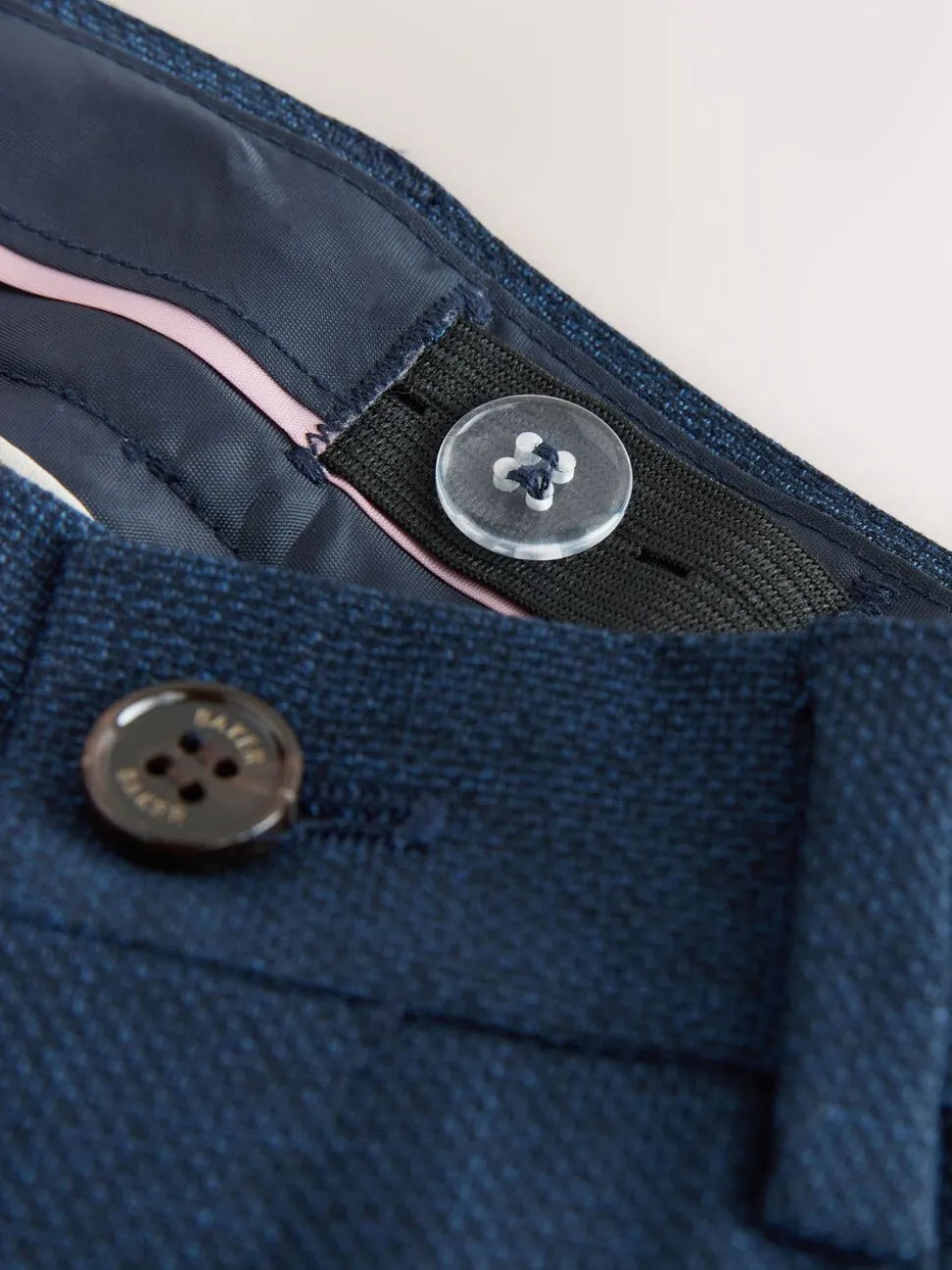 Marineblauw - Baker By Ted Baker kostuumbroek
