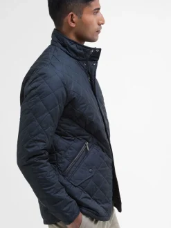 Marineblauw - Barbour® Chelsea gewatteerd jack