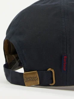 Marineblauw - Barbour® wax 100% katoenen pet