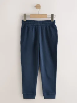 Marineblauw - Basic joggingbroeken, set van 5 (3-16jaar)